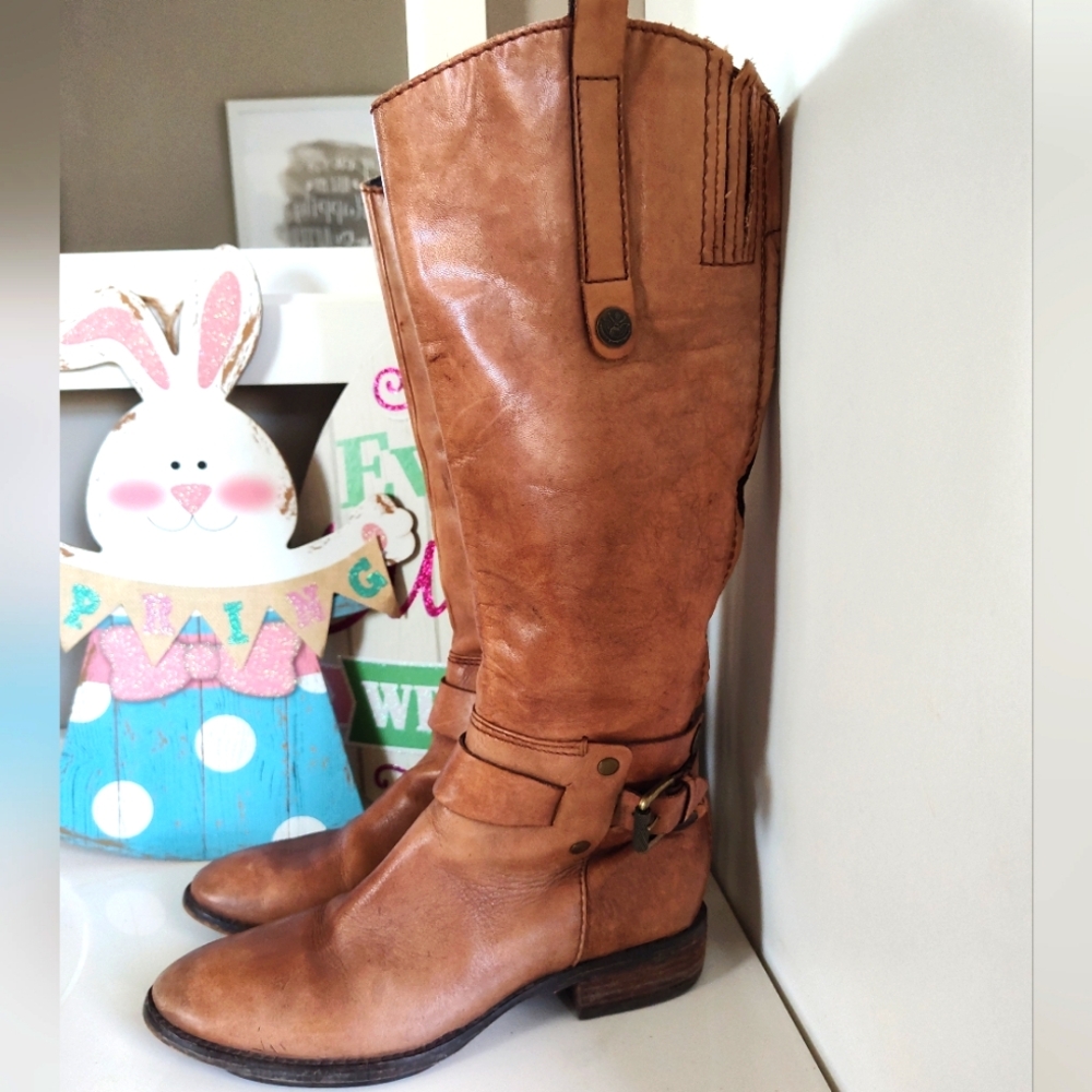 Sam Edelman Tan Over the Knee Boots